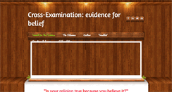 Desktop Screenshot of evidenceforbelief.org